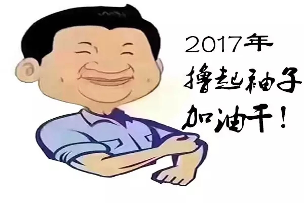 小年祝福到2017做个行动派撸起袖子加油干